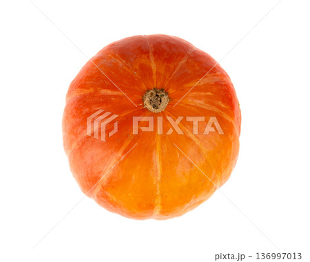 Red kuri squash or hokkaido pumpkin 136997013