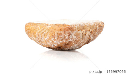 Brown rye bun, square gluten free bread, whole grain healthy breakfast bread 136997066