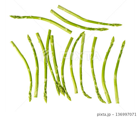Raw Garden Asparagus, Fresh Green Spring Vegetables, Asparagus Officinalis Edible Sprouts Raw Garden Asparagus, Fresh Green Spring Vegetables, Asparagus Officinalis Edible Sprouts 136997071