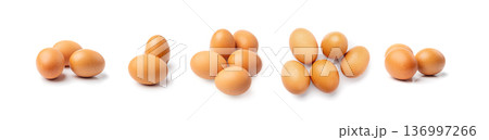 Chicken Eggs Isolated, Whole Poultry Egg, Fresh Healthy Farm Food, Easter Concept, Brown Poultry Chicken Eggs Chicken Eggs Isolated, Whole Poultry Egg, Fresh Healthy Farm Food, Easter Concept, Brown Poultry Chicken Eggs 136997266