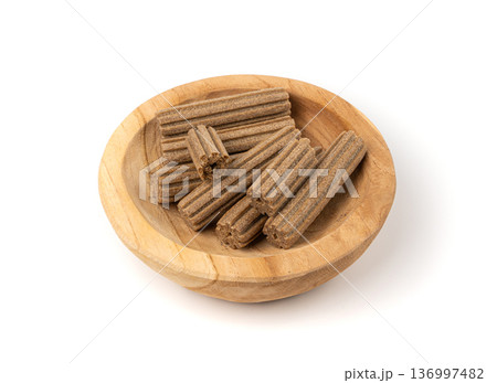 Rawhide chew sticks for dogs, oral care hygiene dog food, pressed collagen dry kibble 136997482