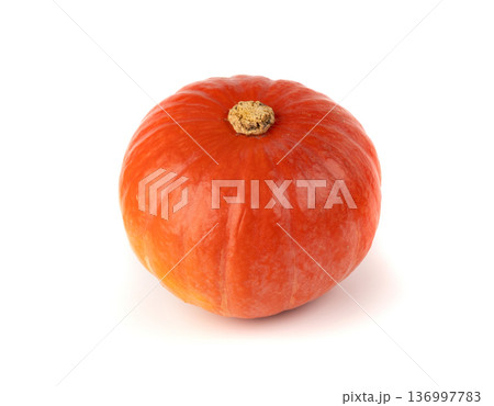 Red kuri squash or hokkaido pumpkin 136997783