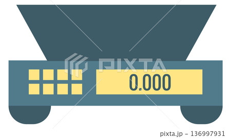 Electronic food scales. Cooking weight measurement tool 136997931