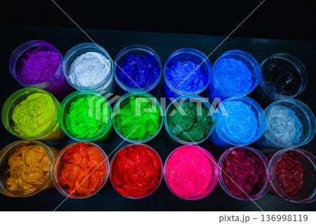Vibrant Vision The Beauty of Paint in Motion in transparent jars Vibrant Vision The Beauty of Paint in Motion in transparent jars 136998119