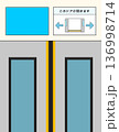 電車のドア案内液晶ディスプレイ 136998714