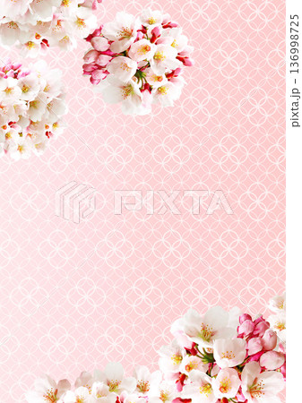 桜の花の背景 136998725