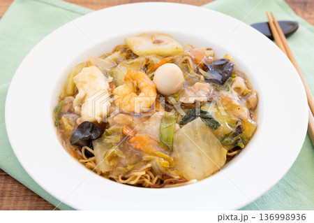 美味しい餡かけ焼きそば 美味しい餡かけ焼きそば 136998936