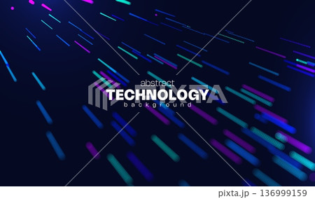 Ai tech big data background with abstract dot line pattern. Design education future digital network, business connect and science concept for banner, web or presentation. 136999159
