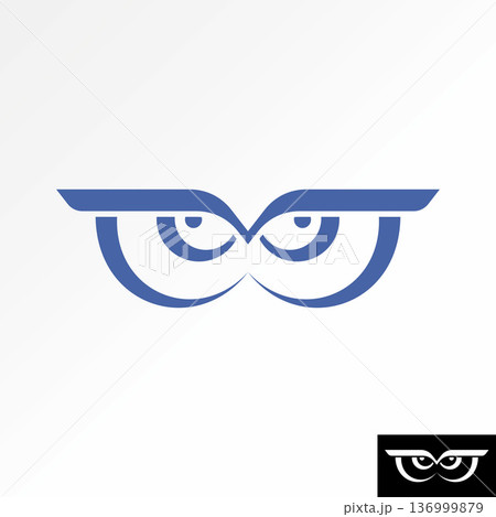 Owl face eyebrows line art nose animal night education predator vision wild logo design graphic concept creative premium vector stock image top sell Owl face eyebrows line art nose animal night education predator vision wild logo design graphic concept creative premium vector stock image top sell 136999879