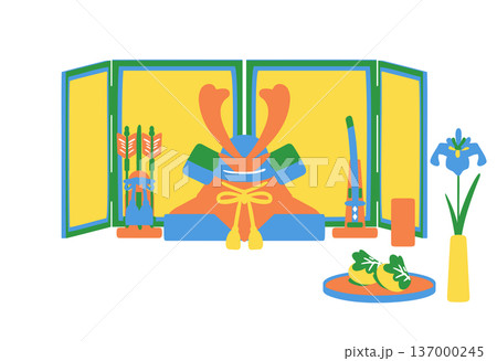 兜の五月人形 137000245