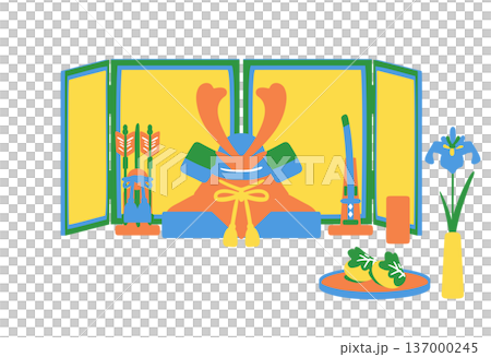 兜の五月人形 137000245