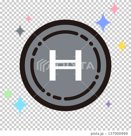 Sparkling virtual currency icon 137000999