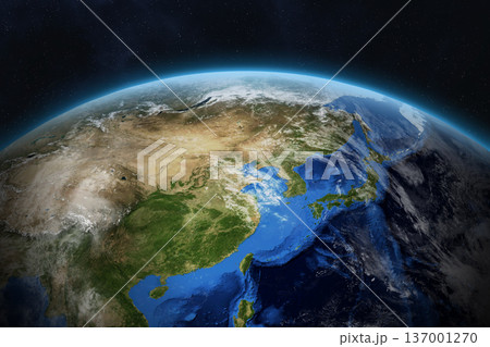 Planet Earth. Eastern hemisphere. East Asia. 137001270