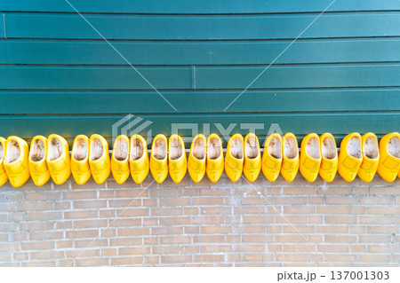clogs - dutch wooden shoes 137001303