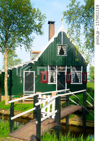 skyline of old town Zaanse Schans skyline of old town Zaanse Schans 137001319