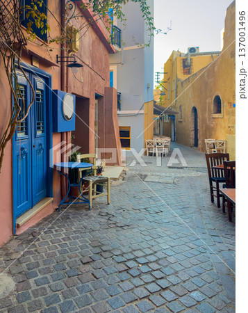 cosy street of Chania, Crete, Greece 137001496