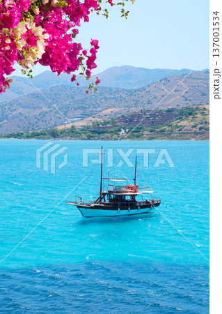 Elunda landscape, Crete, Greece 137001534