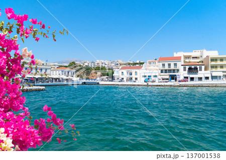 harbour of Agios Nikolaos, Crete, Greece 137001538