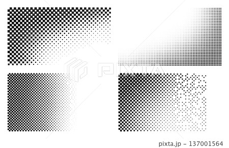 Racing flag background with fading gradient effect, checkered black white pattern, abstract vector illustrations set Racing flag background with fading gradient effect, checkered black white pattern, abstract vector illustrations set 137001564