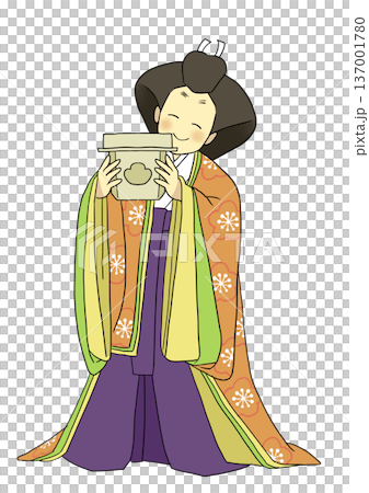 三位宮廷女官在喬希節上笑容滿面。 137001780