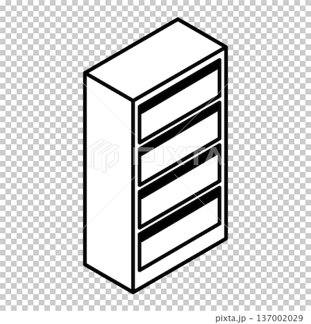 從上方看的木箱插圖 137002029