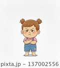 ぷんぷん怒ってる女の子 137002556