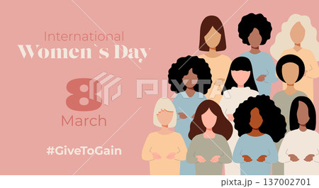 Pastel color banner International Womens Day Pastel color banner International Womens Day 137002701