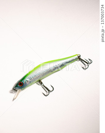 Fishing accessories bobbers, hooks, tackles, baits isolated on white background. Image for shop for fisherman. Close up Fishing accessories bobbers, hooks, tackles, baits isolated on white background. Image for shop for fisherman. Close up 137003734