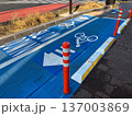 自転車専用レーンがある風景 137003869