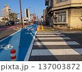 自転車専用レーンがある風景 137003872