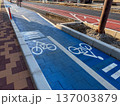 自転車専用レーンがある風景 137003879