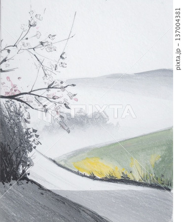tree in snow 137004381