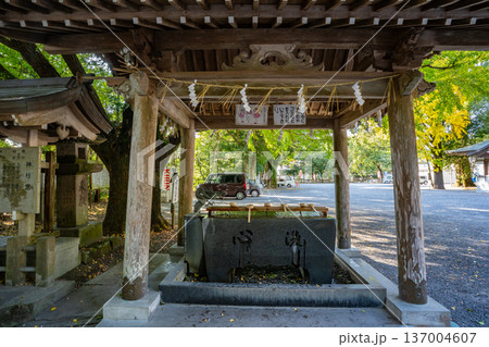 神柱宮の手水場の風景(都城市) 神柱宮の手水場の風景(都城市) 137004607