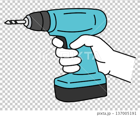 一手拿電鑽 137005191