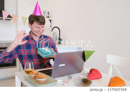 Happy Birthday at Home concept. Happy Birthday at Home concept. 137005569
