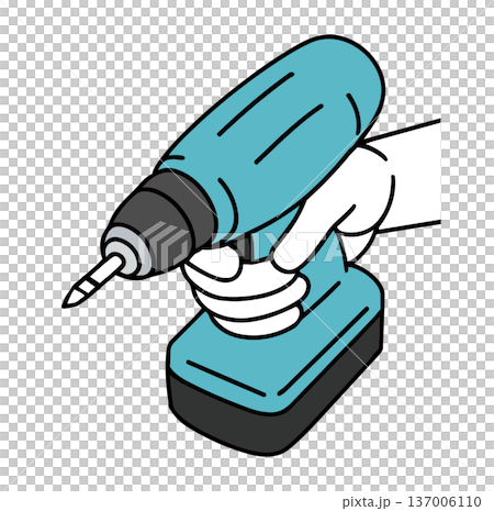 一手拿電鑽 137006110