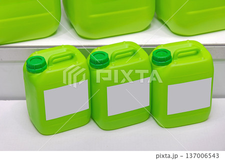 Liquid in Green Containers Liquid in Green Containers 137006543