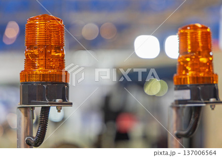 Flashing Amber Dome Lights Flashing Amber Dome Lights 137006564