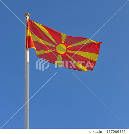 North Macedonia Flag North Macedonia Flag 137006585