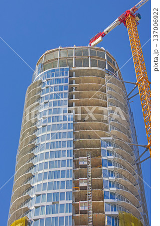 Concrete Tower Construction Crane Concrete Tower Construction Crane 137006922