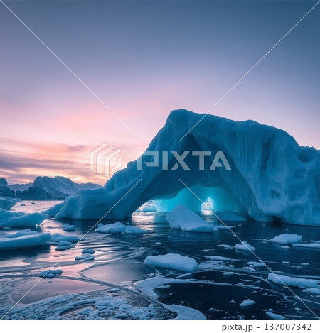 氷に囲まれた世界 137007342