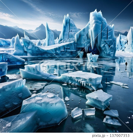 氷に囲まれた世界 137007353
