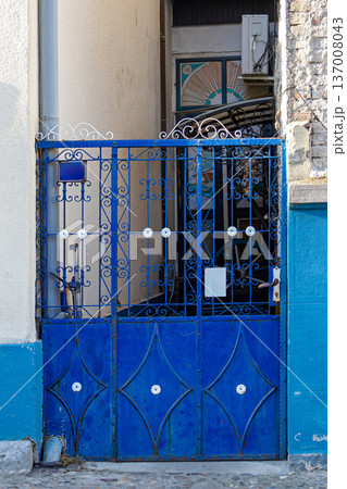Metal entrance gate door Metal entrance gate door 137008043