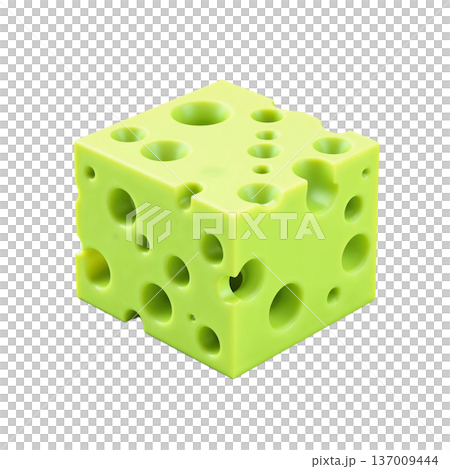 This is an anti-stress toy shaped like a piece of cheese with holes in it, often known as a mouse cheese or pop-it 137009444