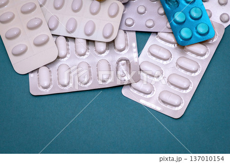Medicine pills in blisters Medicine pills in blisters 137010154
