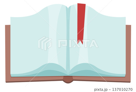 Open book cartoon icon. Reading and learning symbol 137010270