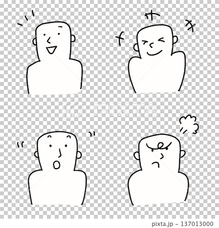 Simple set of human emotions: smile, anger, surprise, sadness Simple set of human emotions: smile, anger, surprise, sadness 137013000