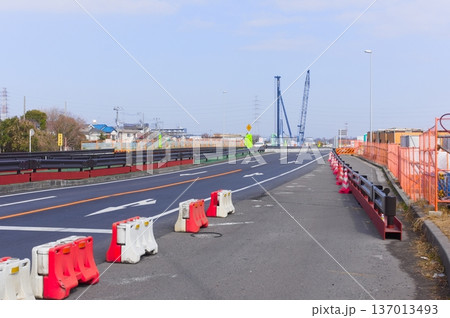 埼玉県八潮市東埼玉道路2026年2月 137013493