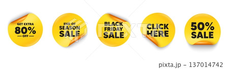 Extra discount sticker tag. 50 percent discount, Black friday paper price banners. Get Extra 80 percent off Sale. Discount offer price sign. Special offer symbol. Save 80 percentages. Vector Extra discount sticker tag. 50 percent discount, Black friday paper price banners. Get Extra 80 percent off Sale. Discount offer price sign. Special offer symbol. Save 80 percentages. Vector 137014742