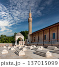 Historic Alaeddin Mosque Courtyard, Minaret, and Seljuk Tombs, Konya Turkey 137015099